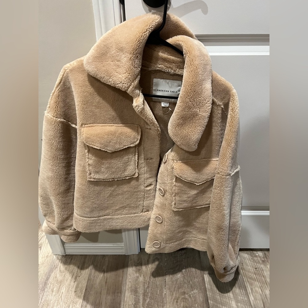 American Eagle Faux Fur Teddy Jacket